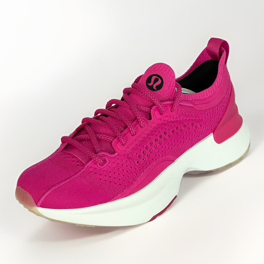 Lululemon Chargefeel 3 Workout Shoes Sneaker Geranium Pink Women Sz US 7.5 EU 39